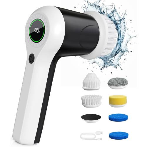 Cordless Shower Scrubber with Battery